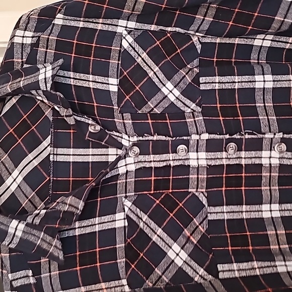 HP🥳 Peach Love Cali, oversized button down shirt, Large - Picture 8 of 11